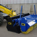 NC Engineering Mounted Bucket and Brush Sweeper