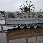 Dale Kane Trailers 14 x 6’6″ Dropside Trailer with Wire Mesh Sides (New)