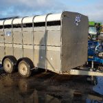 IFOR WILLIAMS 12X5'10 CATTLE TWIN AXLE TRAILER FULLY SERVICED