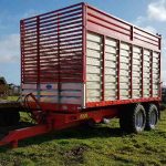 Johnston Brothers 12 ton silage trailer , fully galvanised top side