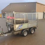 Ifor Williams 8x5 tipping trailer with mesh kit