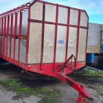 Johnston Brothers 24ft Agri trailer with 2 dividing gates