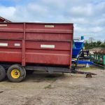 Marshall 8 ton grain trailer with spare wheel