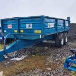 Kane 13ft x 7ft dropside trailer with grain side and bale extension