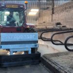 Scrapenser Sawdust Dispenser, Yard Scraper with Bedding Dispenser. Sole agents for NI and Ireland