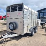 Hudson 10x5 cattle trailer with dividing gate and new tyres all round.