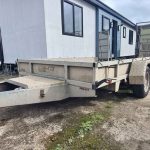 Pro Fit 10x6 plant trailer withvramps and chequered floor.